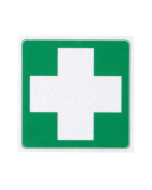 First Aid Cross Square Sticker