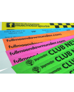 Tyvek Black Printed Wristbands