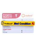 Medical Condition ID Bracelet & Wallet Card