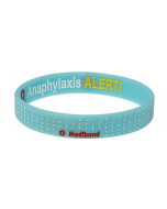 Designer Anaphylaxis Turquoise Dots Medical Alert Bracelet