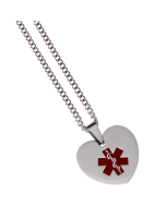 Stainless Steel Heart Pendant - Blank