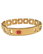 Stainless Steel Gold Link Bracelet - Blank