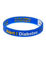 Blue Reversible Write On Medical Bracelet