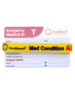 Medical Condition ID Bracelet & Wallet Card