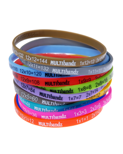 X Multibandz - Mathematics Times Table Wristbands	MultiX