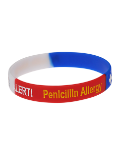 Penicillin Allergy Stripe Medical ID Bracelet