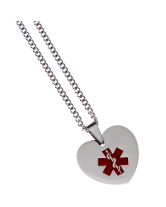 Stainless Steel Heart Pendant - Blank