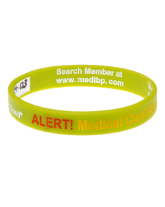 Neon Medical Condition Alert - Reversible Write On Medical Bracelet