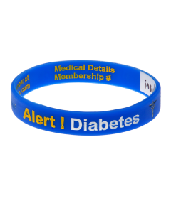 Blue Reversible Write On Medical Bracelet