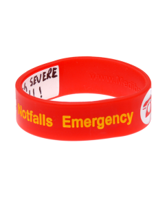 Kid's Write On Travel ID Bracelet - Red