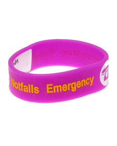 Kid's Write On Travel ID Bracelet - Purple