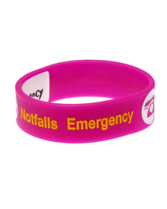 Kid's Write On Travel ID Bracelet - Rose
