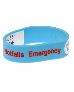 Kid's Write On Travel ID Bracelet - Blue
