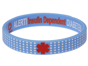 diabetes wristband, diabetes, wristband, medical id