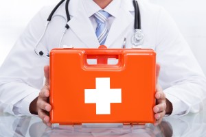 first aid kit doctor help